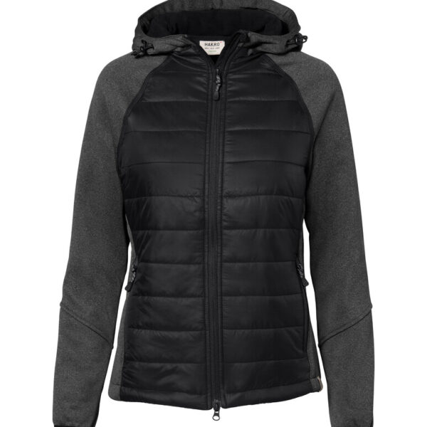 HAKRO Damen Kapuzen-Hybridjacke Contrast - Produktbild