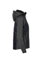 HAKRO Damen Kapuzen-Hybridjacke Contrast - Produktbild
