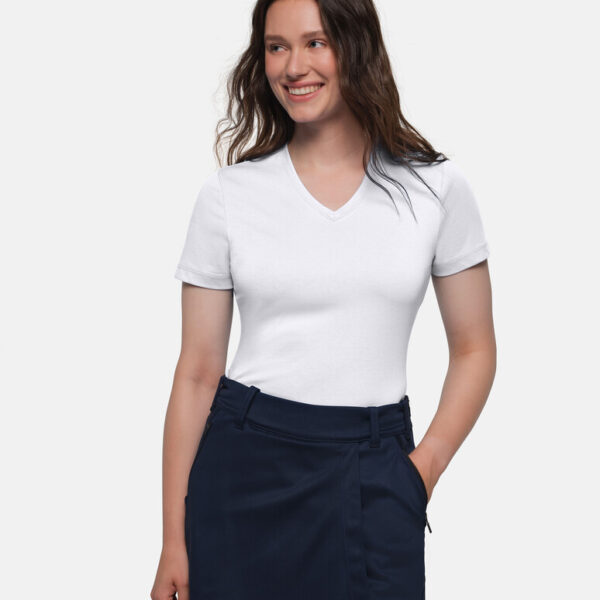 HAKRO COTTON TEC® Damen V-Shirt - Produktbild