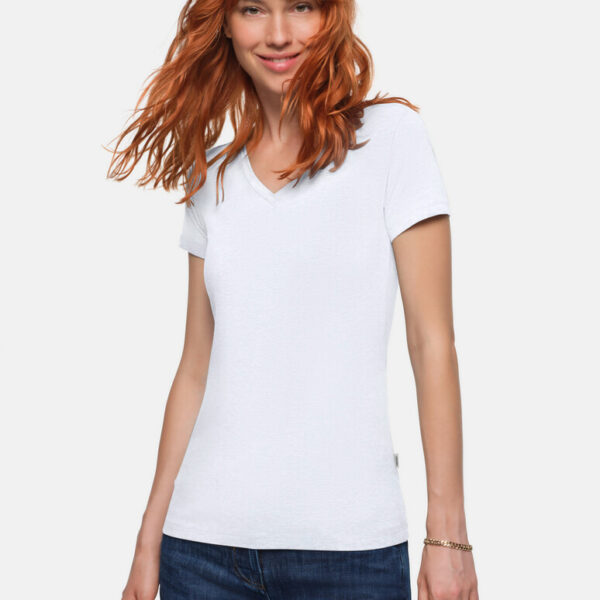 HAKRO Damen V-Shirt Stretch - Produktbild