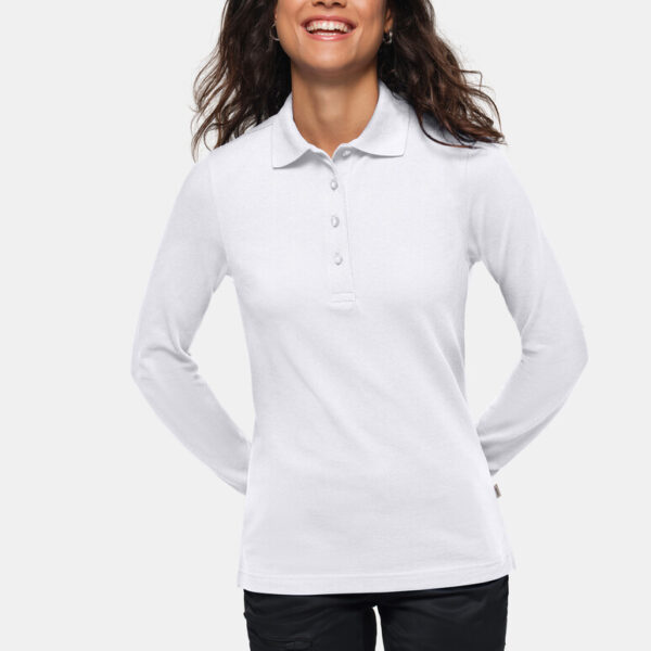 HAKRO Damen Longsleeve-Poloshirt MIKRALINAR® - Produktbild