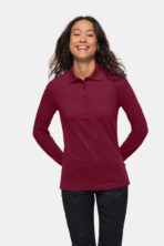HAKRO Damen Longsleeve-Poloshirt MIKRALINAR® - Produktbild