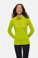 HAKRO Damen Longsleeve-Poloshirt MIKRALINAR® - Produktbild