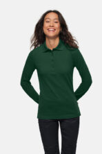 HAKRO Damen Longsleeve-Poloshirt MIKRALINAR® - Produktbild
