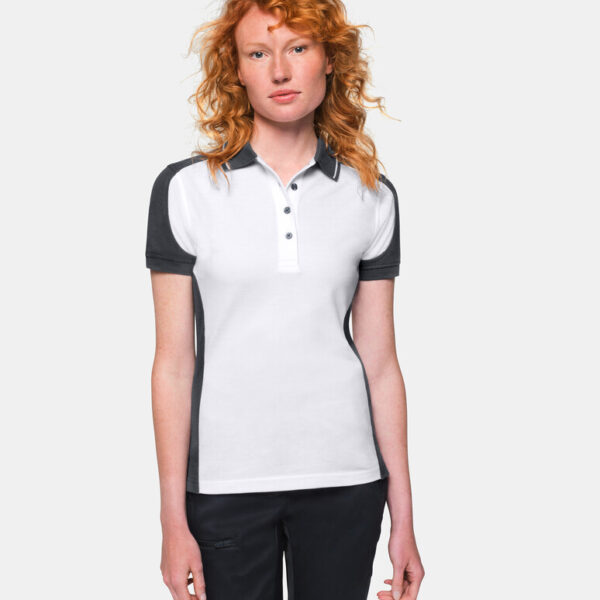 HAKRO Damen Poloshirt Contrast MIKRALINAR® - Produktbild