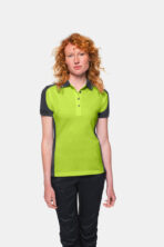 HAKRO Damen Poloshirt Contrast MIKRALINAR® - Produktbild