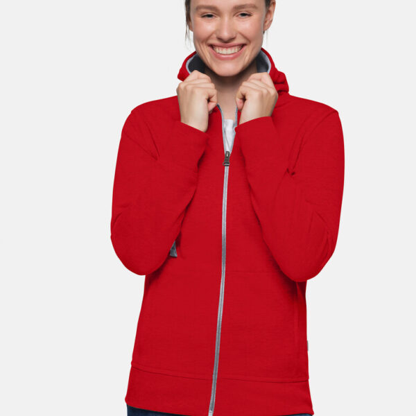 HAKRO Damen Kapuzenjacke Bonded ECO - Produktbild